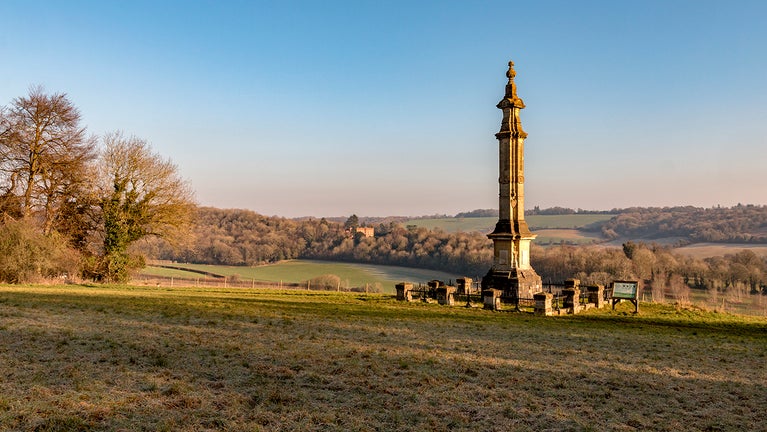 The Disraeli Monument at Hughenden, Buckinghamshire